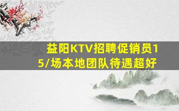 益阳KTV招聘促销员15/场本地团队待遇超好